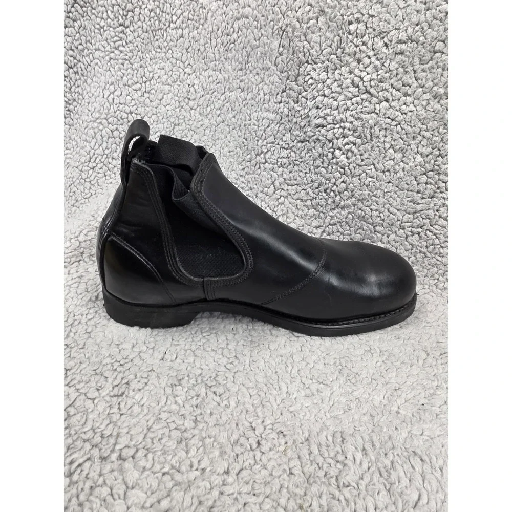 1982 WEINBRENNER Black Leather Safety Toe BILTRITE Sole Chelsea Boots Men's 7 EE